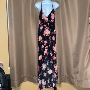 Floral Maxi Slit Dress